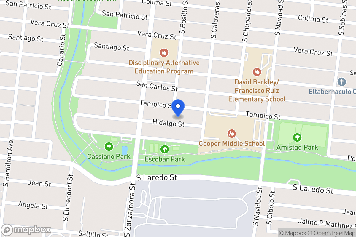 Map of 1015  Hidalgo St