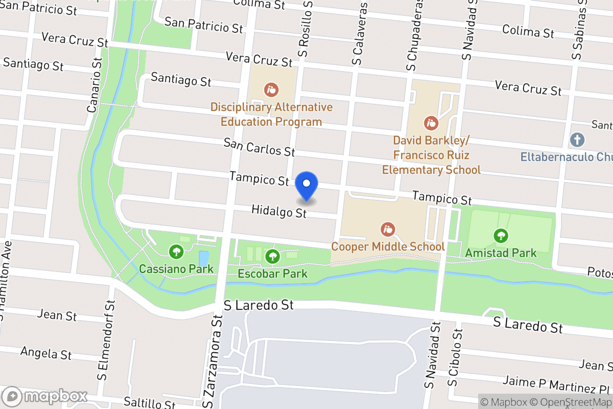 Map of 1011  Hidalgo St