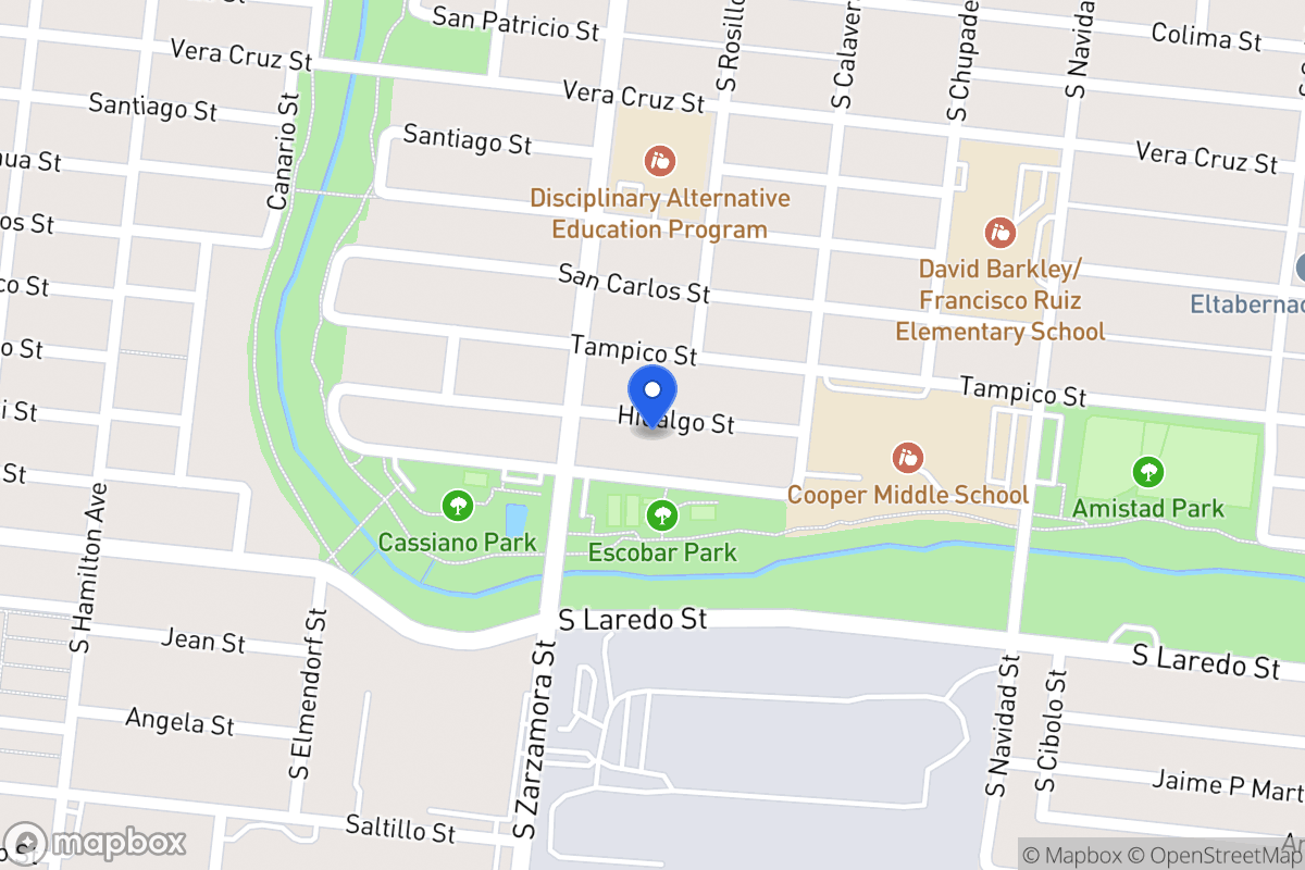 Map of 1104  Hidalgo St