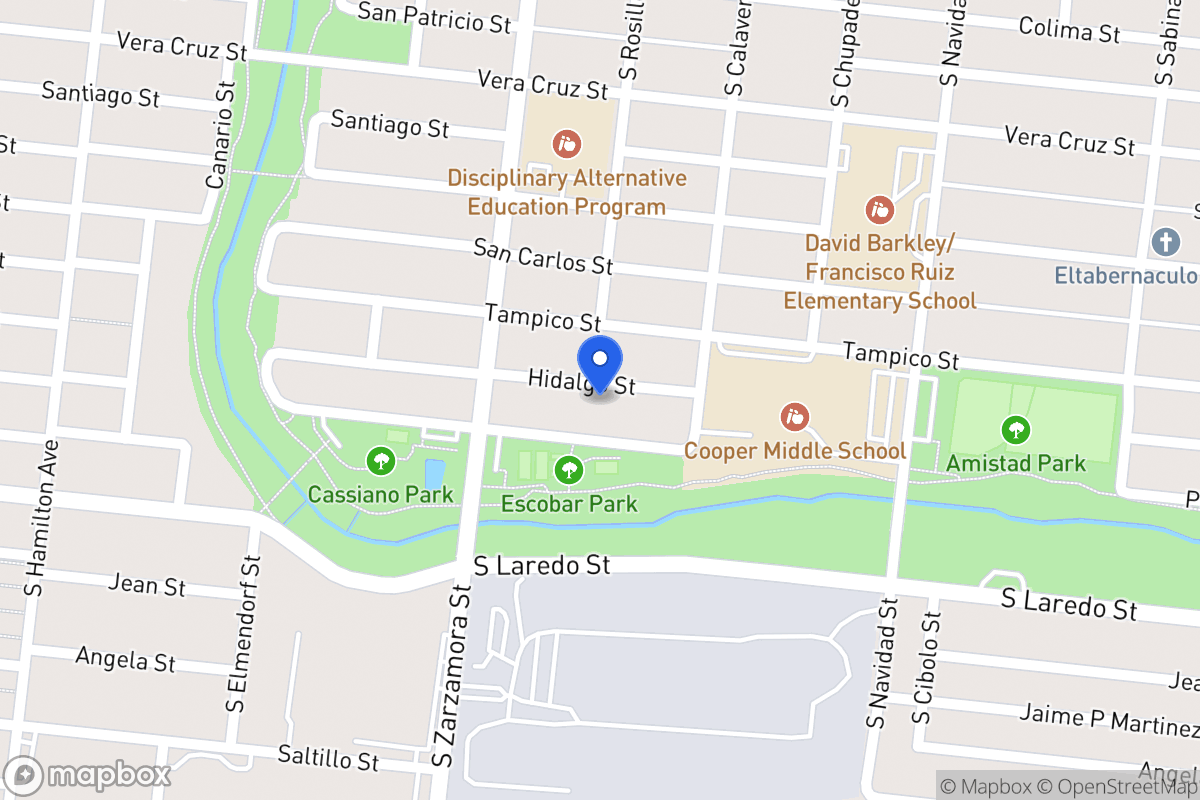 Map of 1018  Hidalgo St