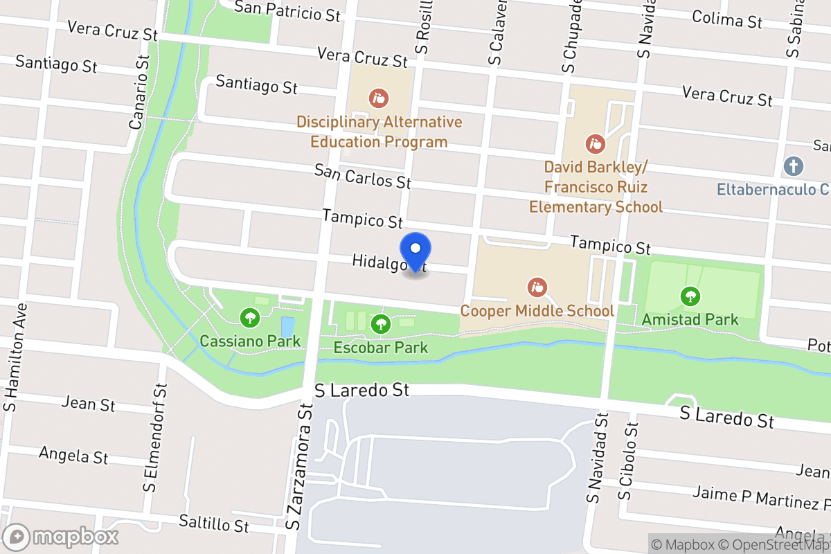 Map of 1014  Hidalgo St