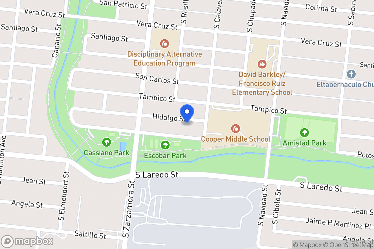 Map of 1010  Hidalgo St