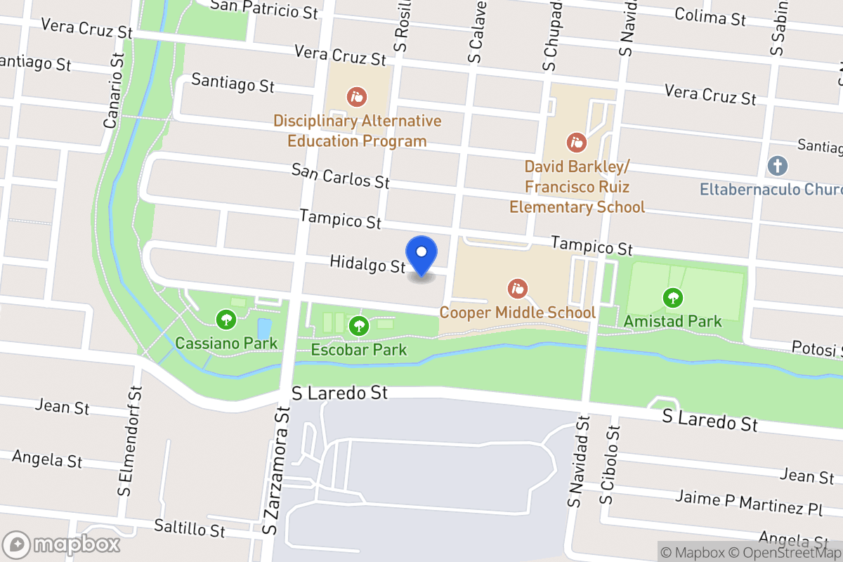Map of 1004  Hidalgo St