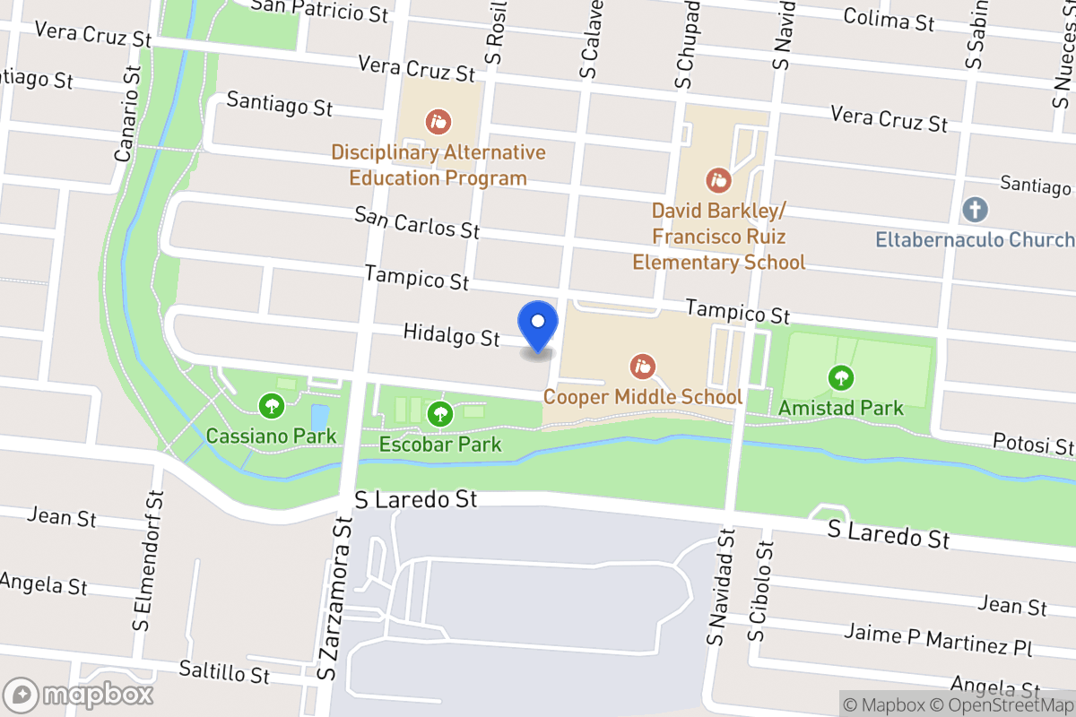 Map of 1002  Hidalgo St