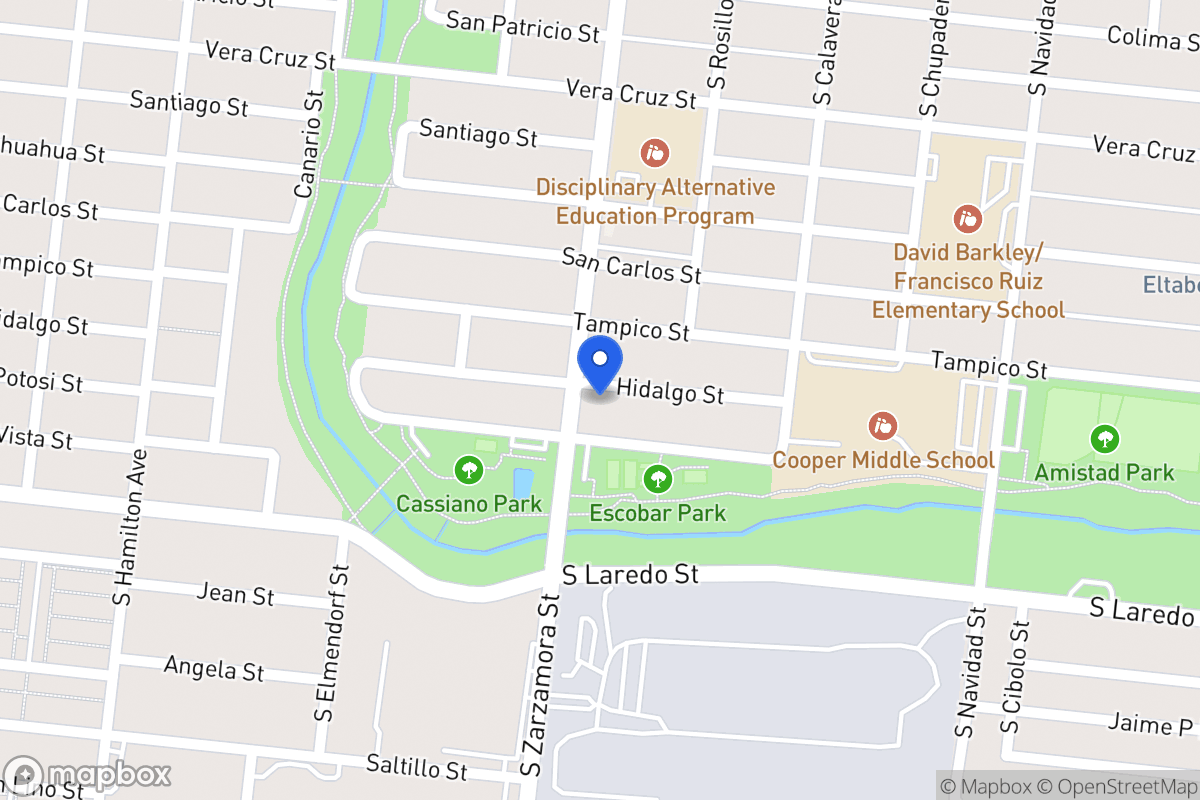 Map of 1114  Hidalgo St