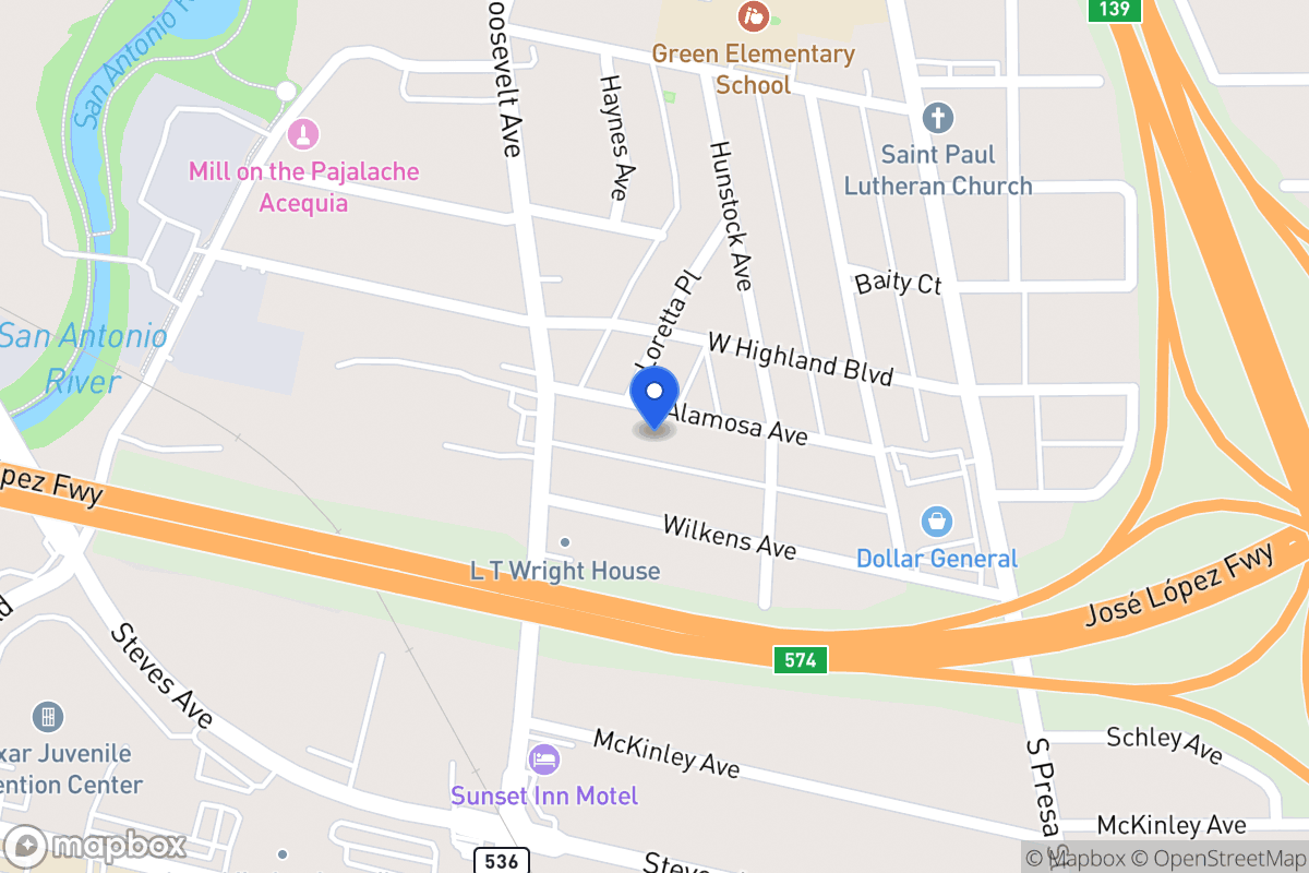 Map of 226  Alamosa Ave