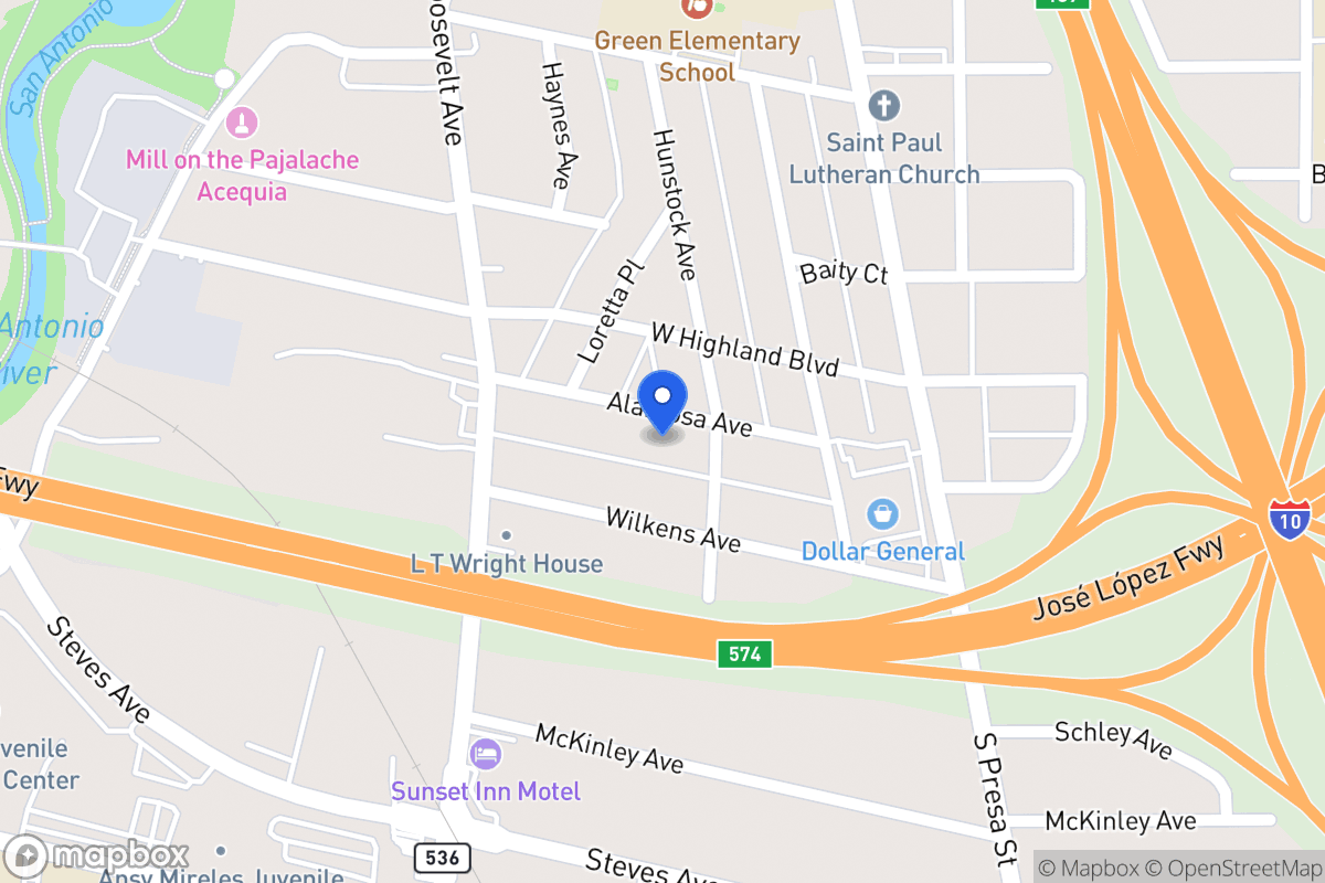 Map of 212  Alamosa Ave