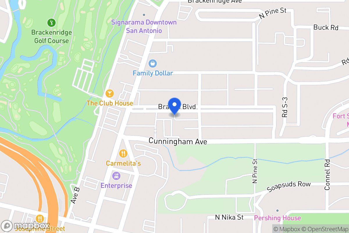 Map of Haywood Ave