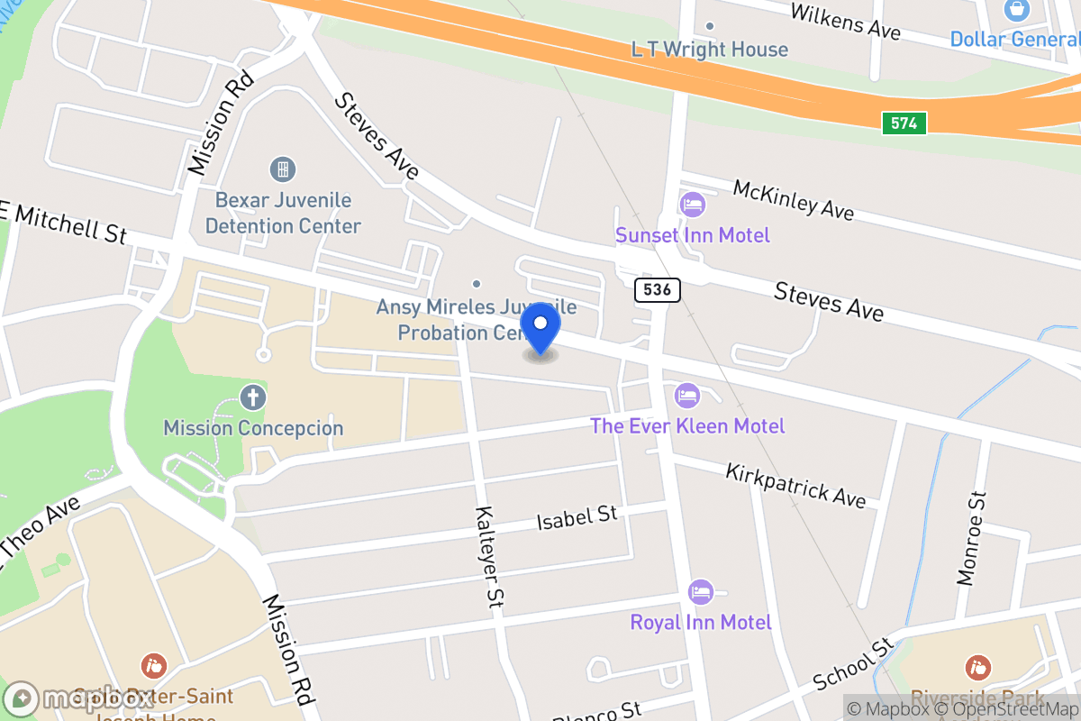 Map of 316 E Mitchell St