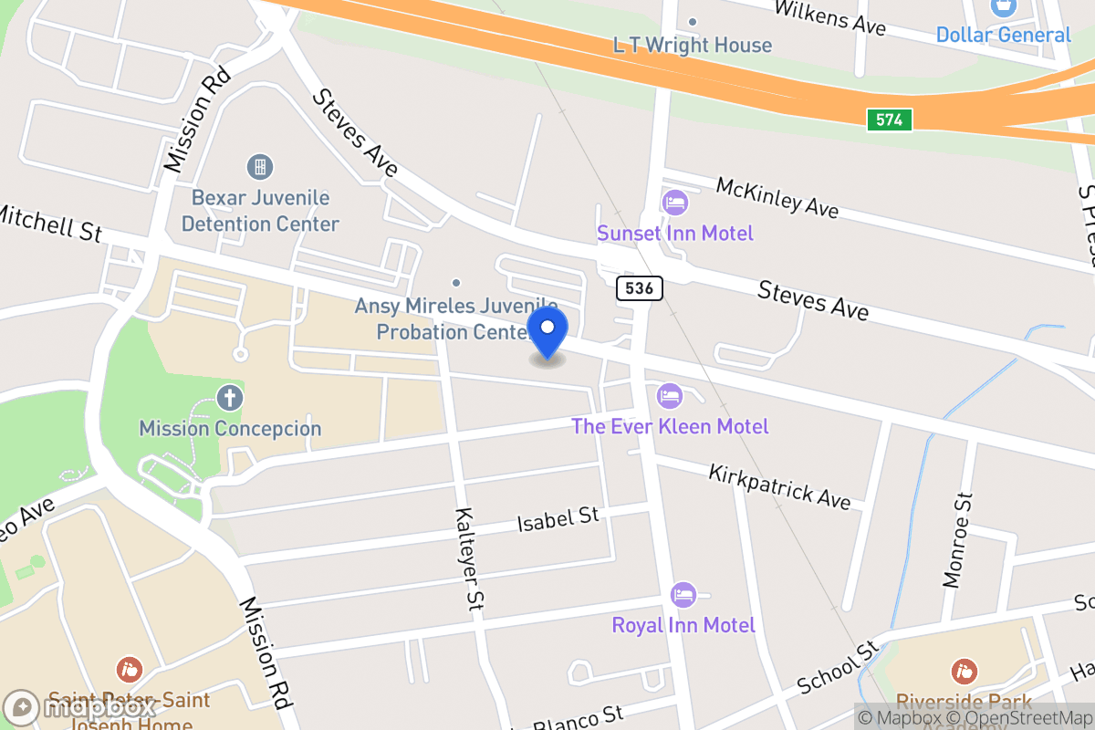 Map of 334 E Mitchell St