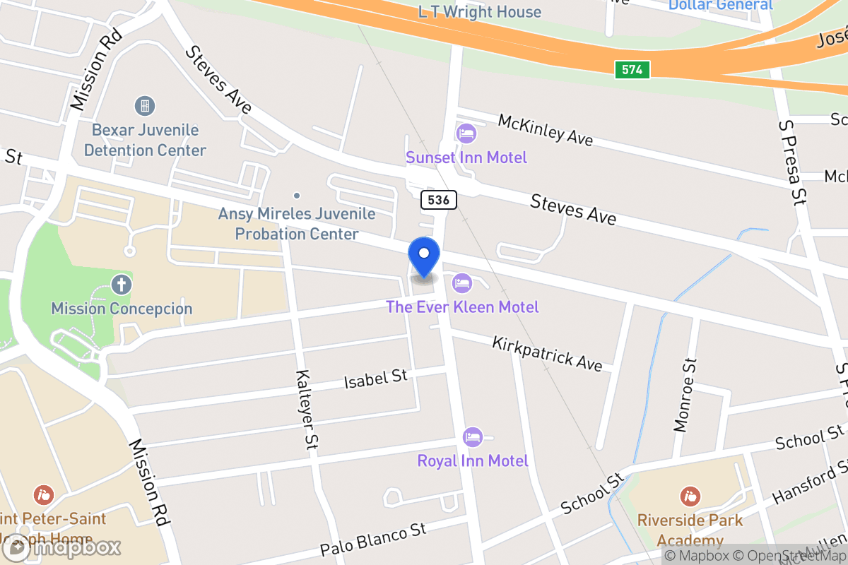 Map of 1303  Roosevelt Ave