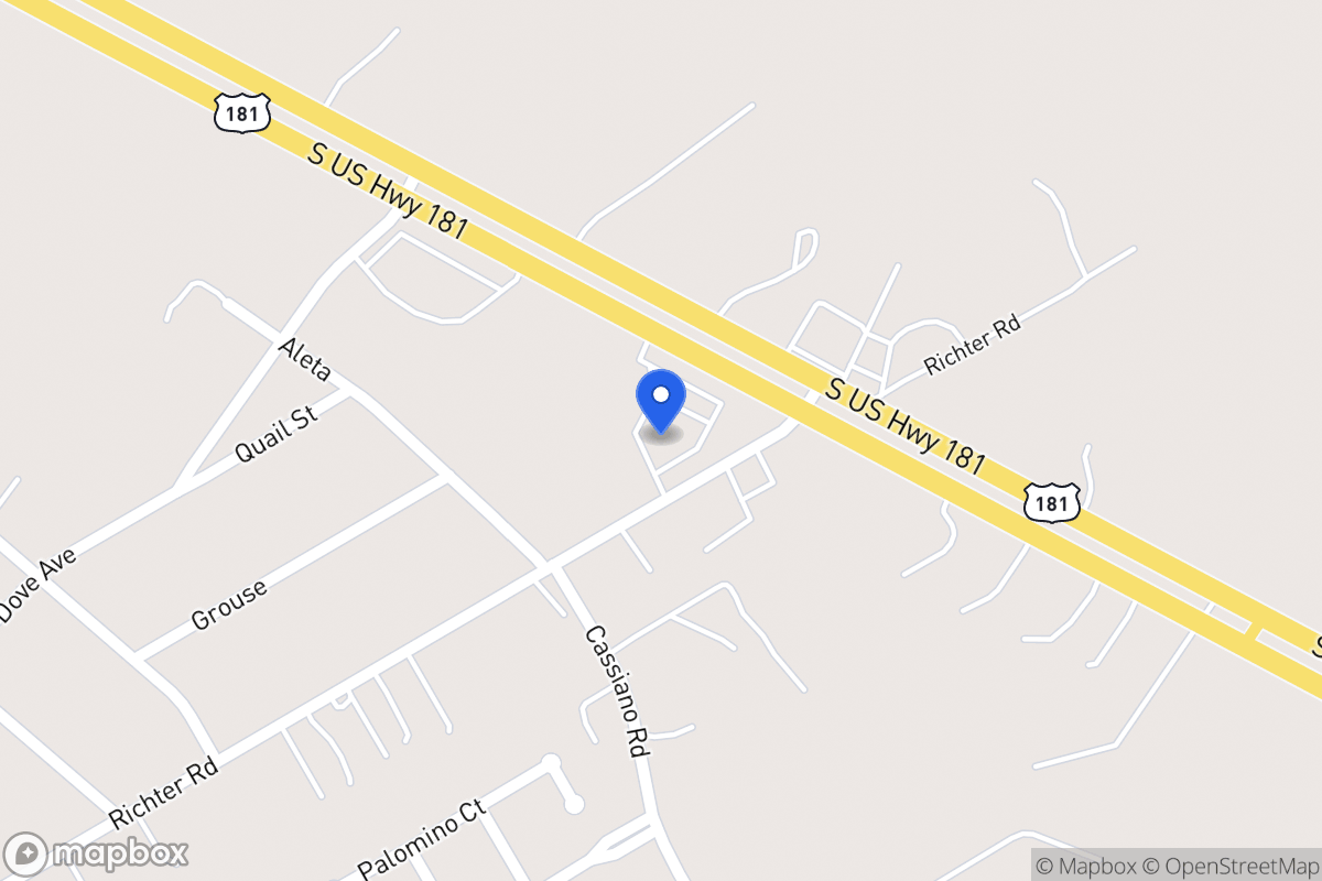 Map of S Us Highway 181