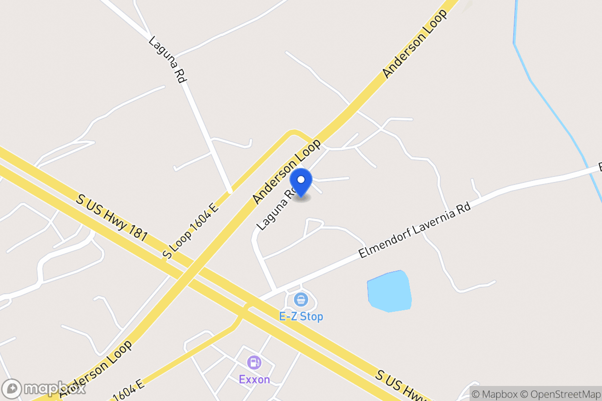 Map of 15250 S Loop 1604