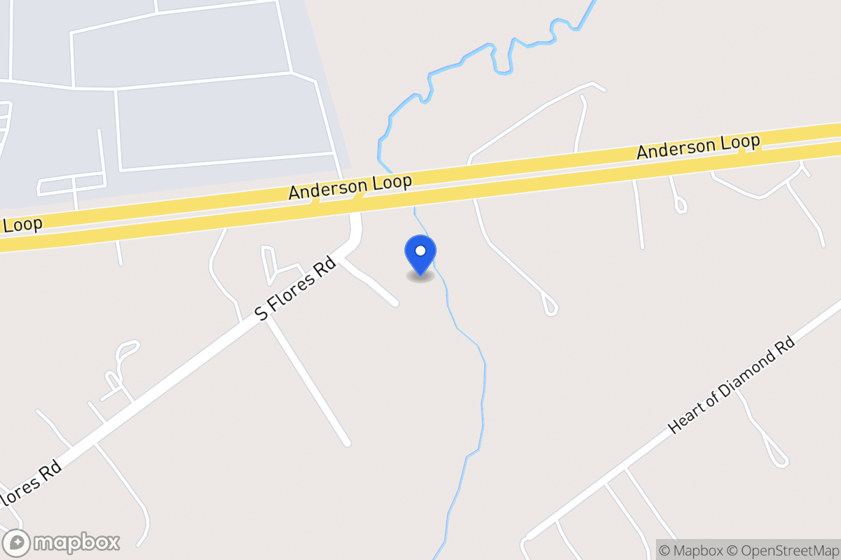 Map of 4640 S Flores Rd