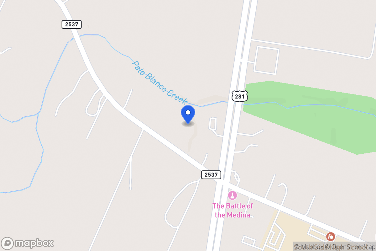 Map of 1385  Fm 2537