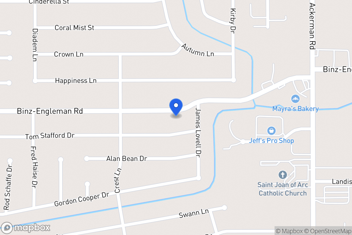 Map of 5338  Binz Engleman Rd