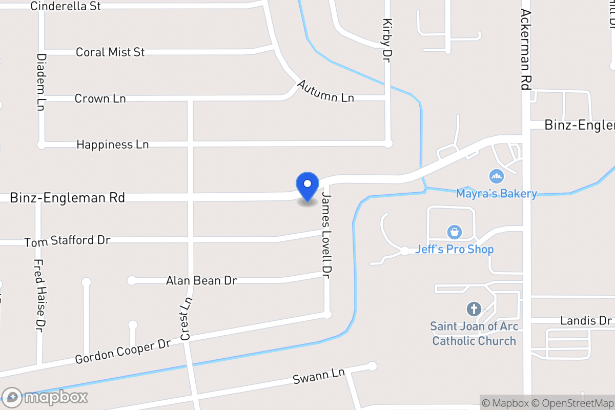 Map of 5346  Binz Engleman Rd