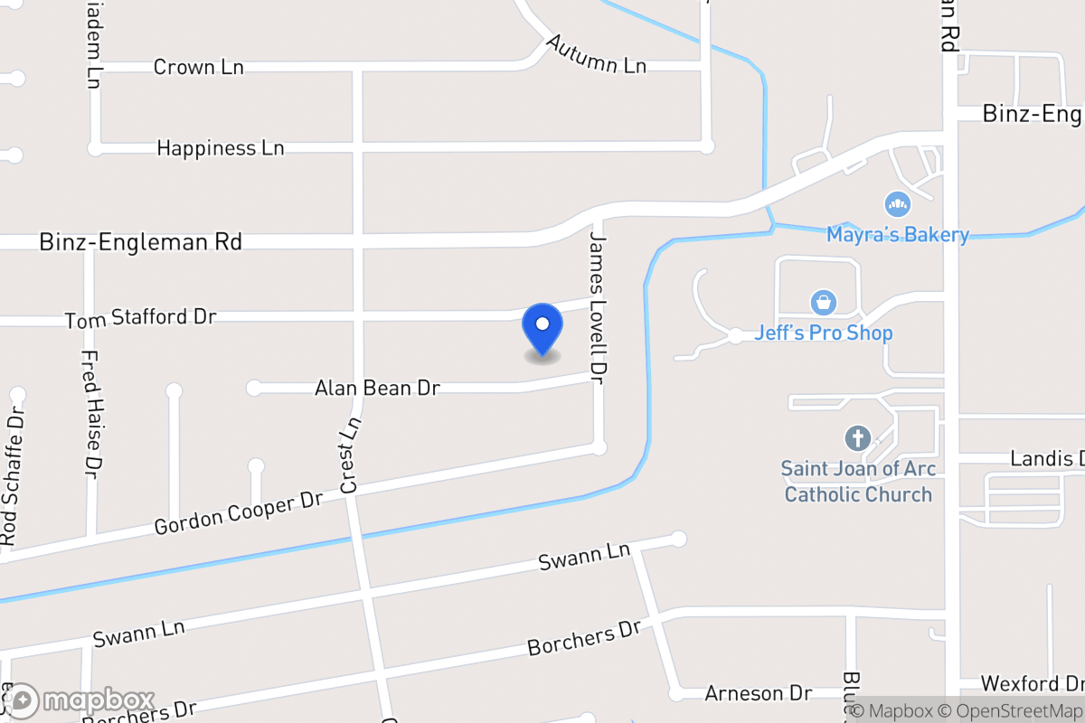 Map of 5239  Alan Bean Dr