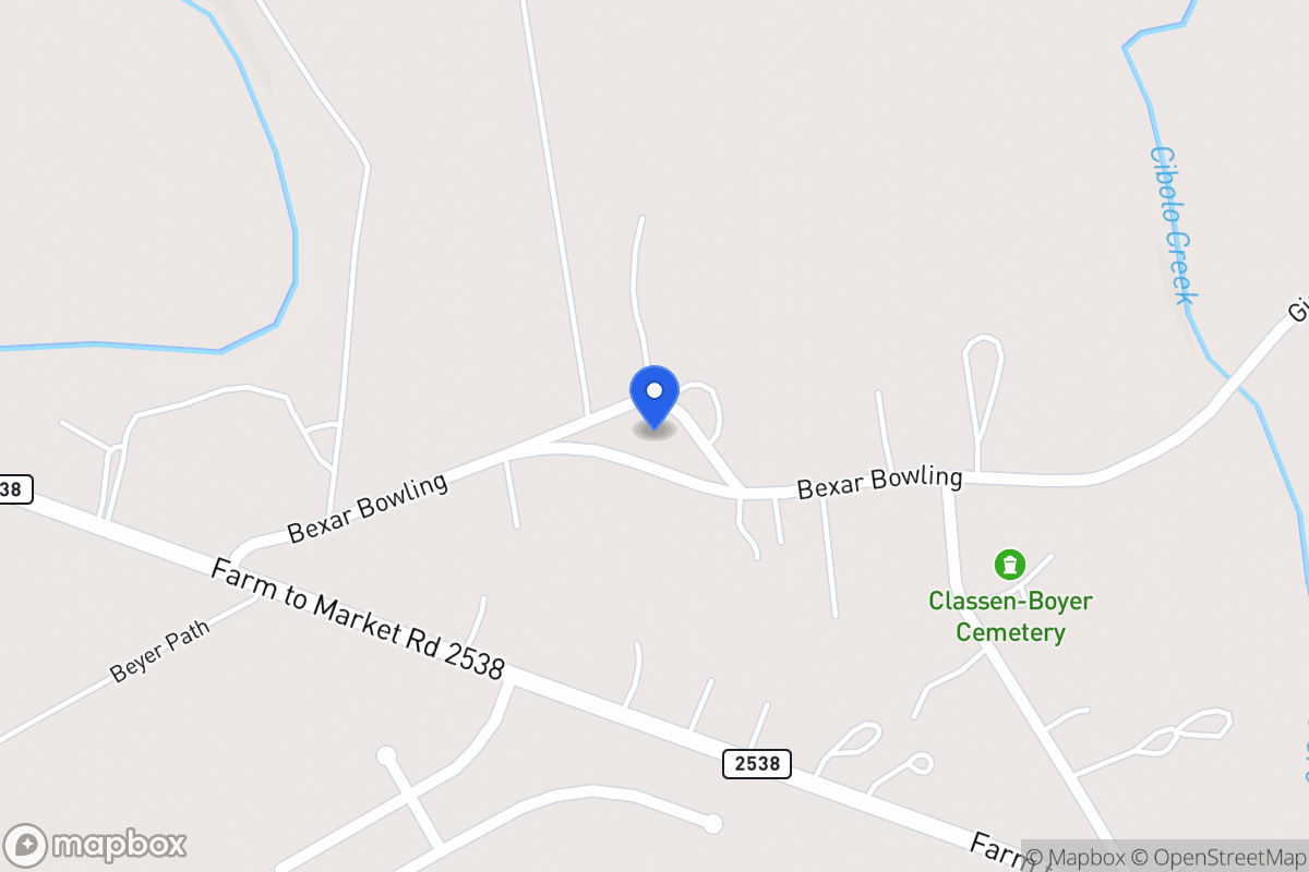 Map of 15467  Bexar Bowling