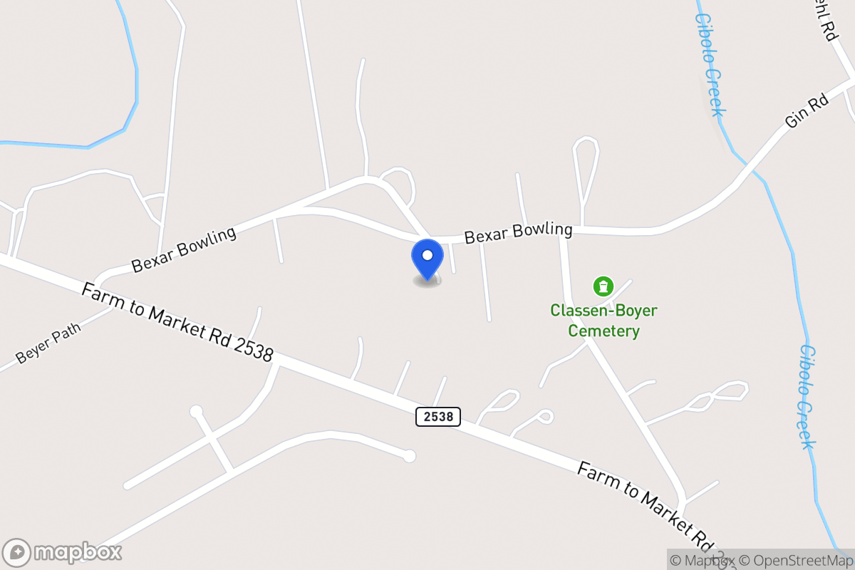 Map of 15626  Bexar Bowling