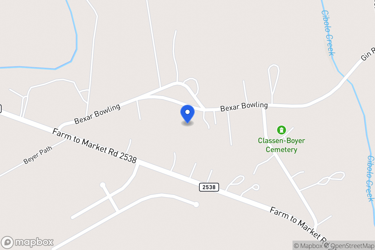 Map of 15570  Bexar Bowling