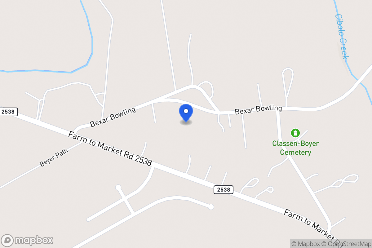 Map of 15550  Bexar Bowling
