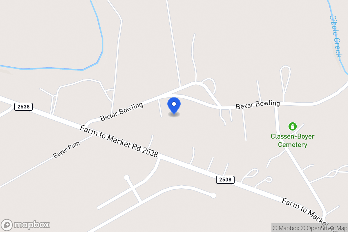 Map of 15530  Bexar Bowling