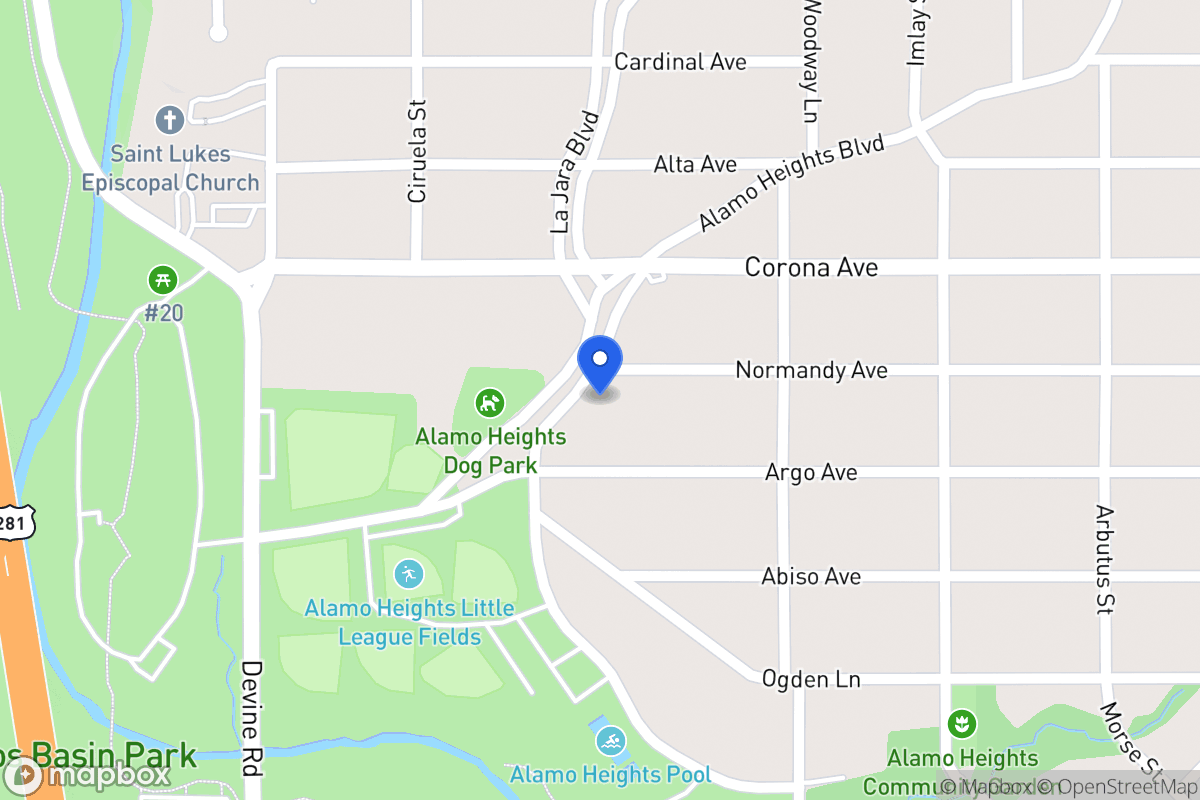 Map of 106  Alamo Heights Blvd