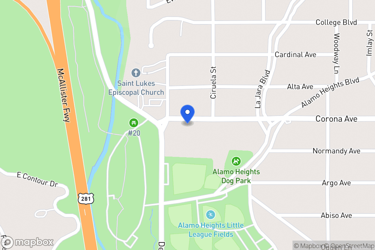 Map of 730  Corona Ave