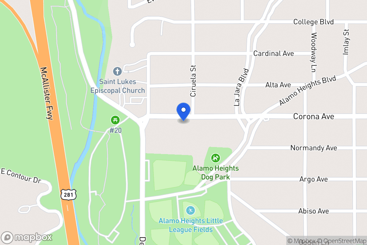 Map of 706  Corona Ave
