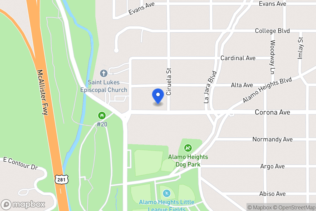Map of 707  Corona Ave