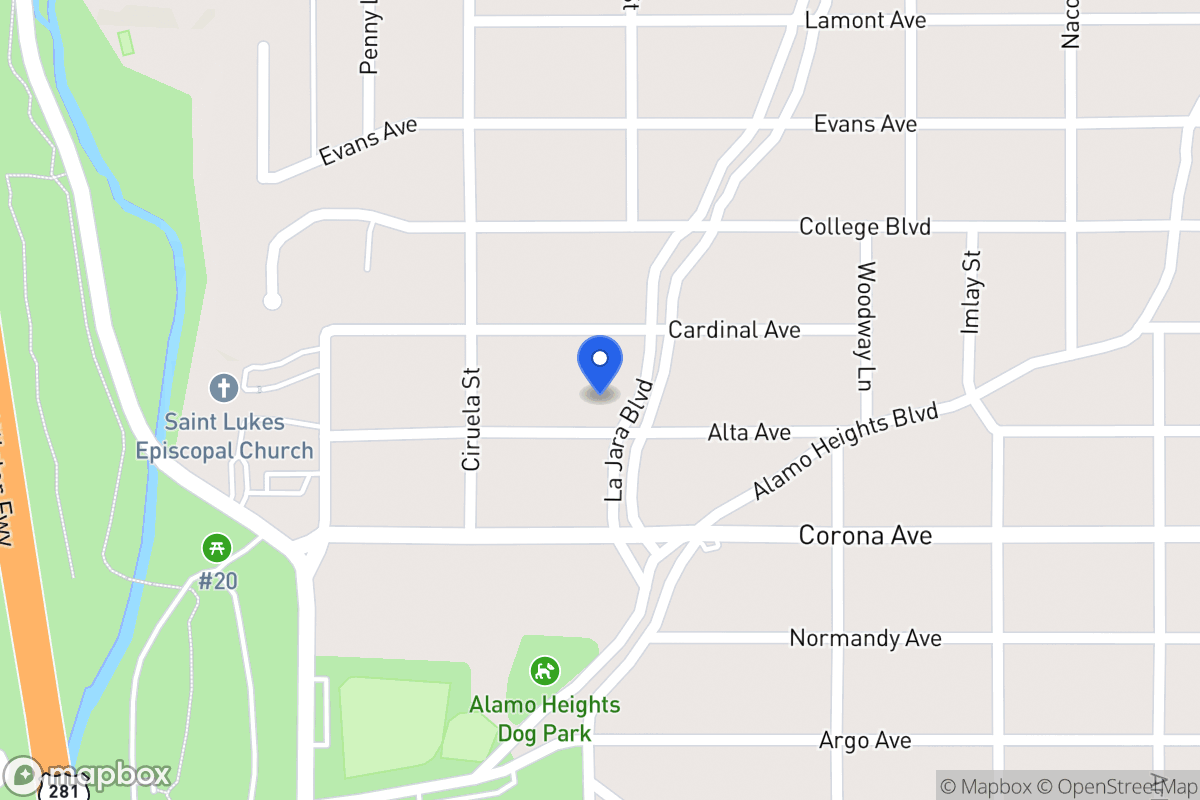 Map of 609  Alta Ave