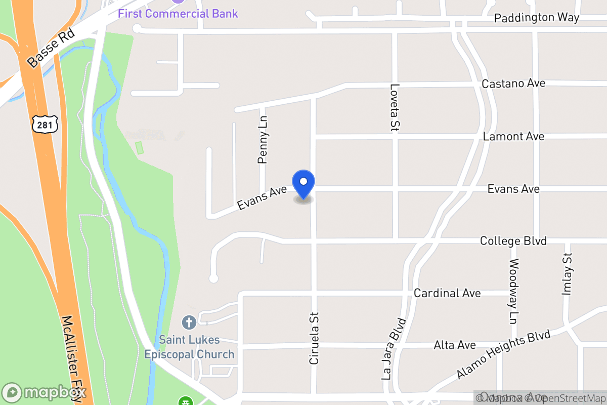 Map of 804  Evans Ave