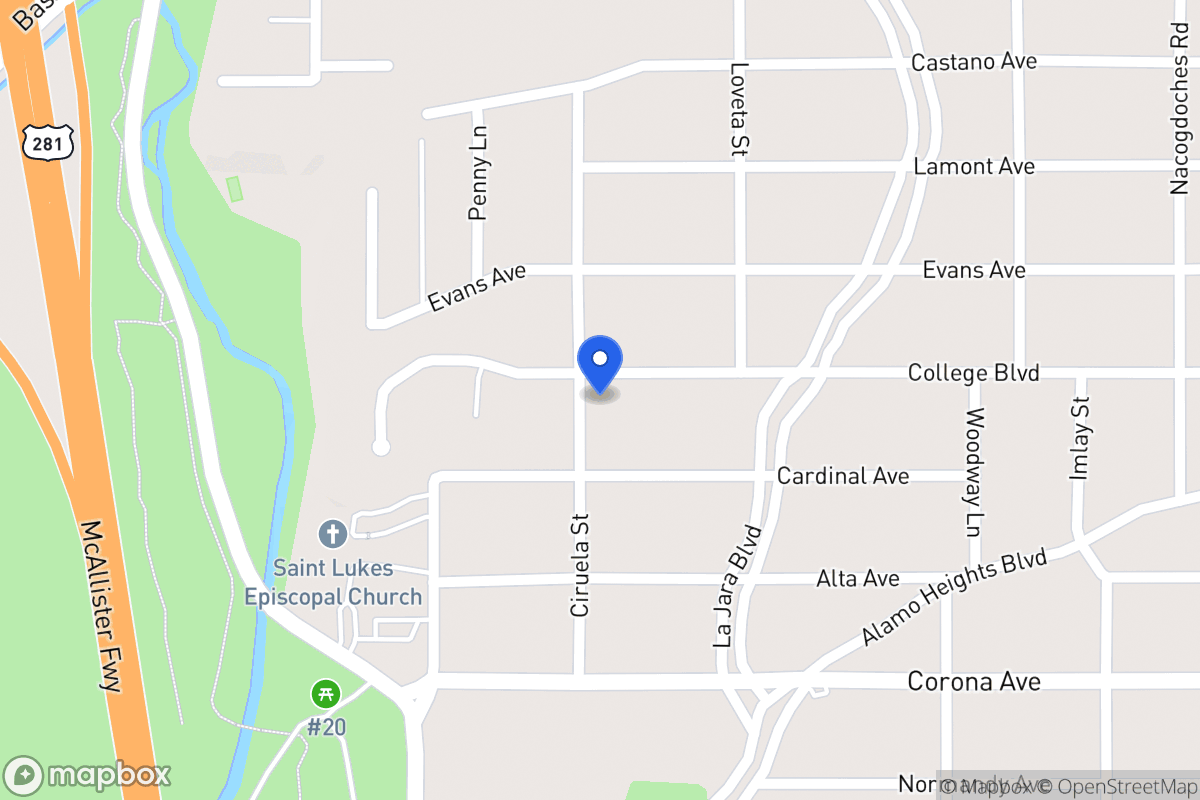 Map of 742  College Blvd