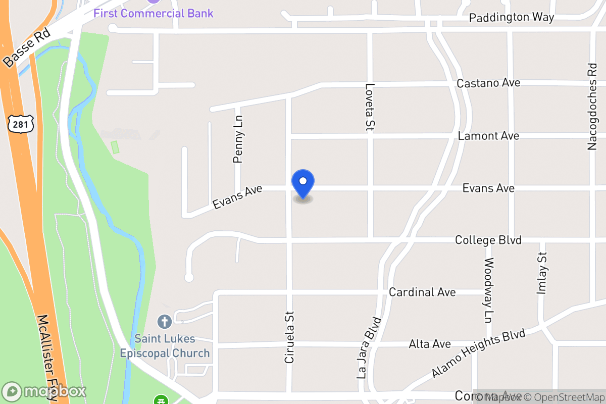 Map of 730  Evans Ave