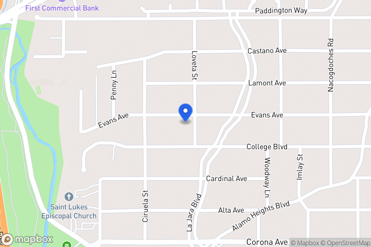 Map of 702  Evans Ave