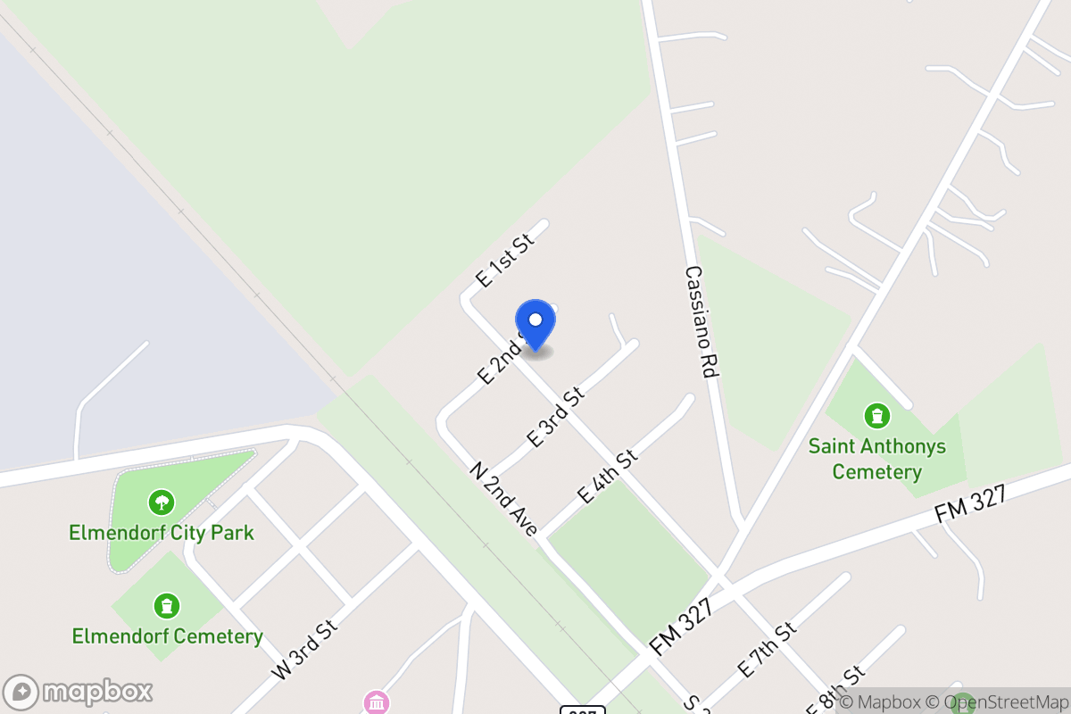 Map of S 2nd St