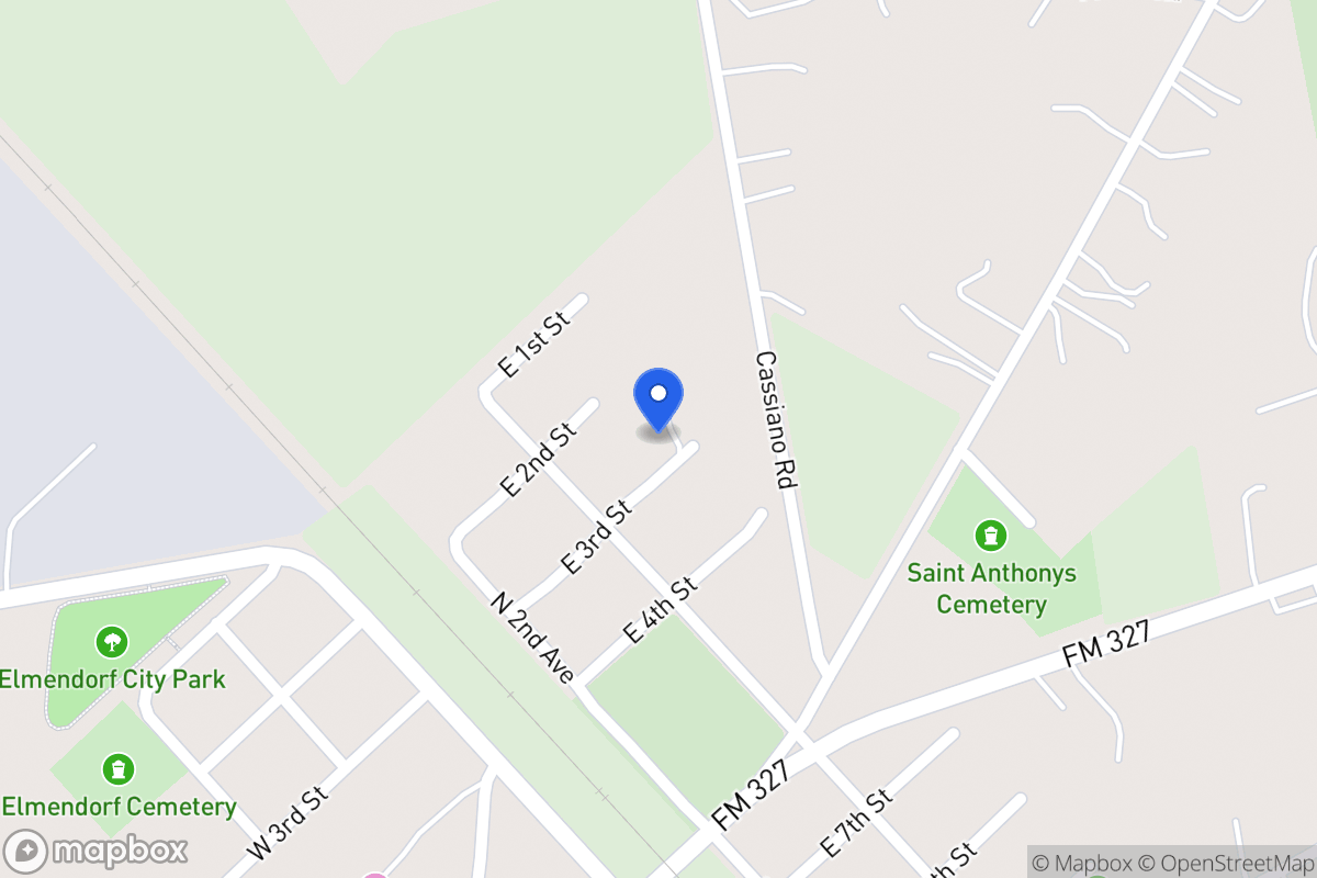 Map of E 3rd St