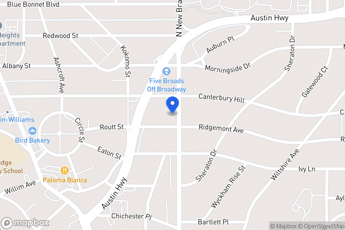 Map of 5605 N New Braunfels Ave