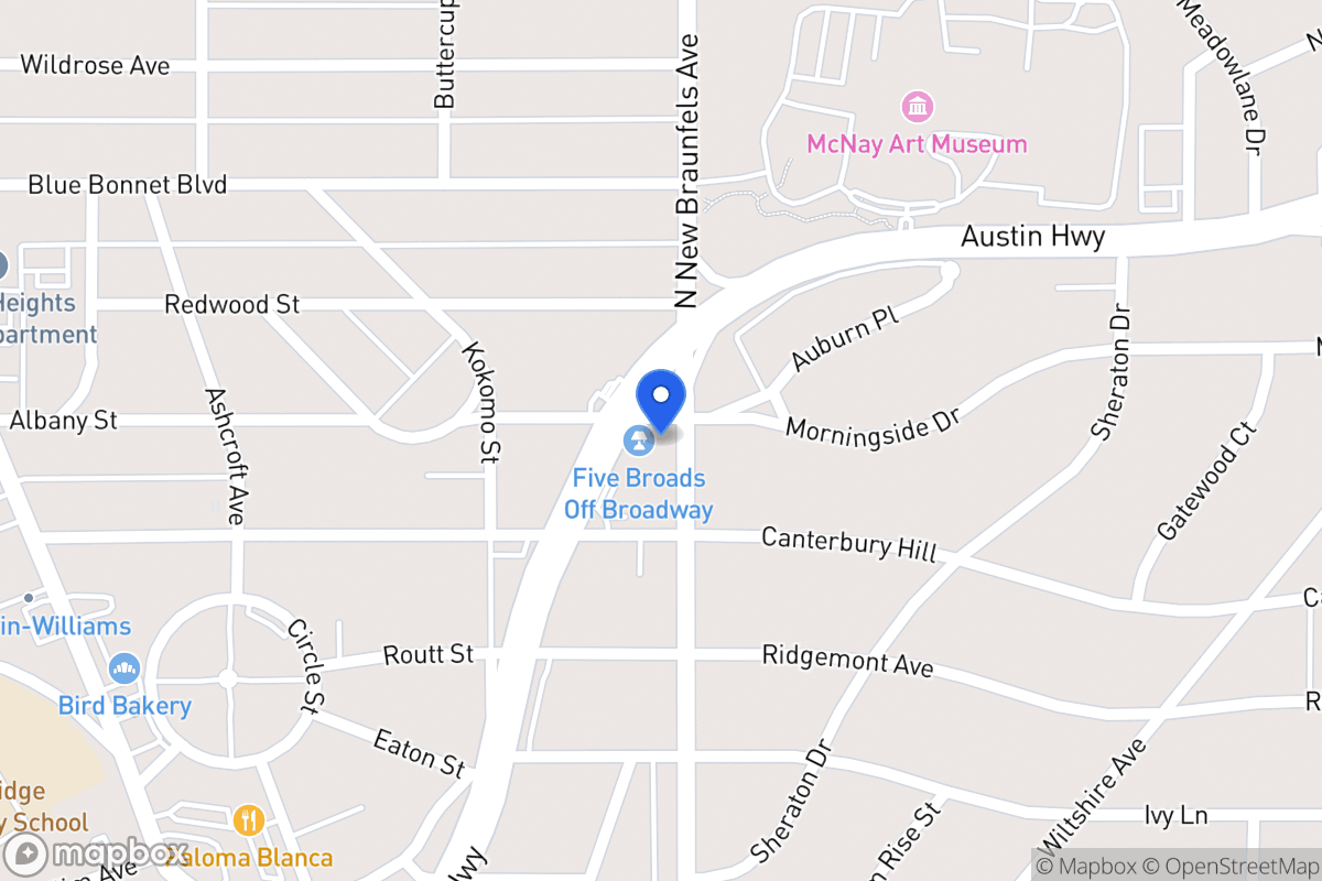 Map of 5715 N New Braunfels Ave