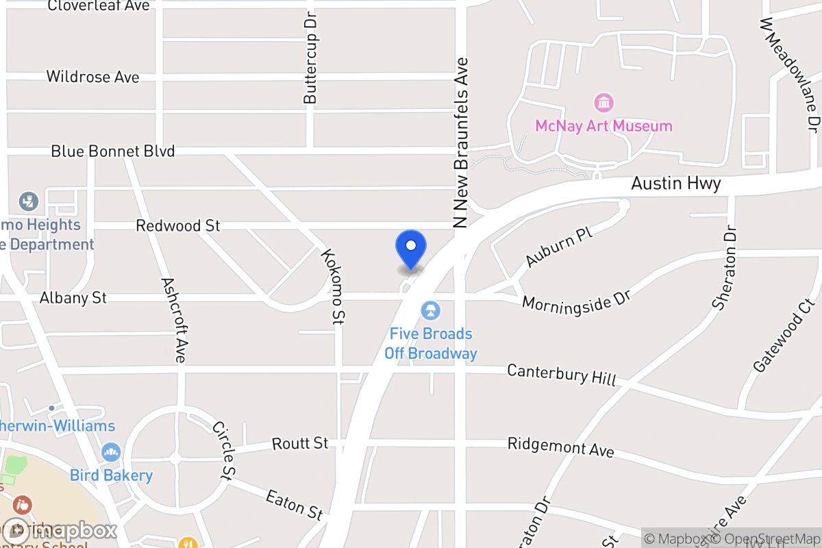 Map of 615  Austin Hwy