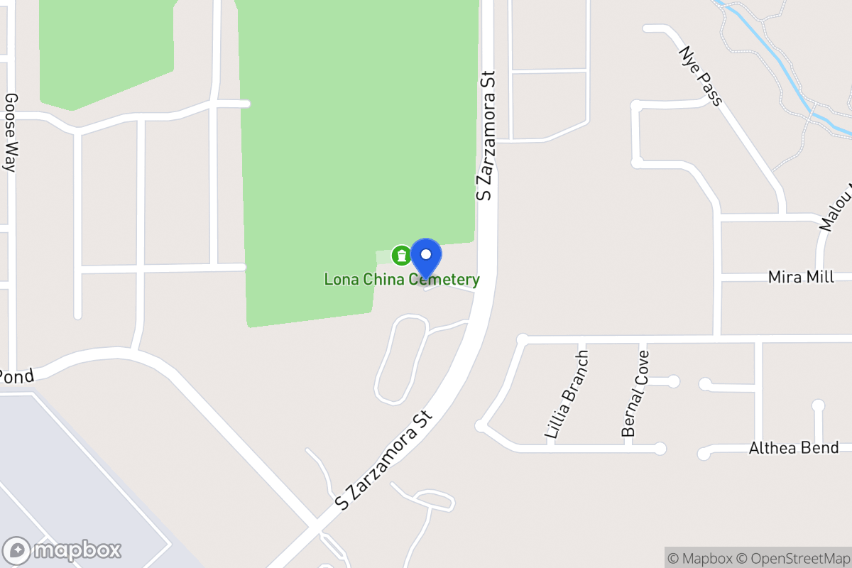 Map of 10755 S Zarzamora St