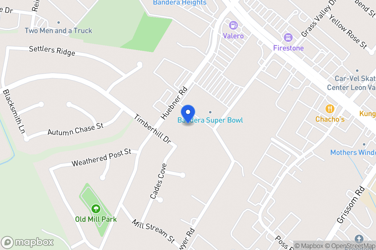 Map of 6550  Huebner Rd