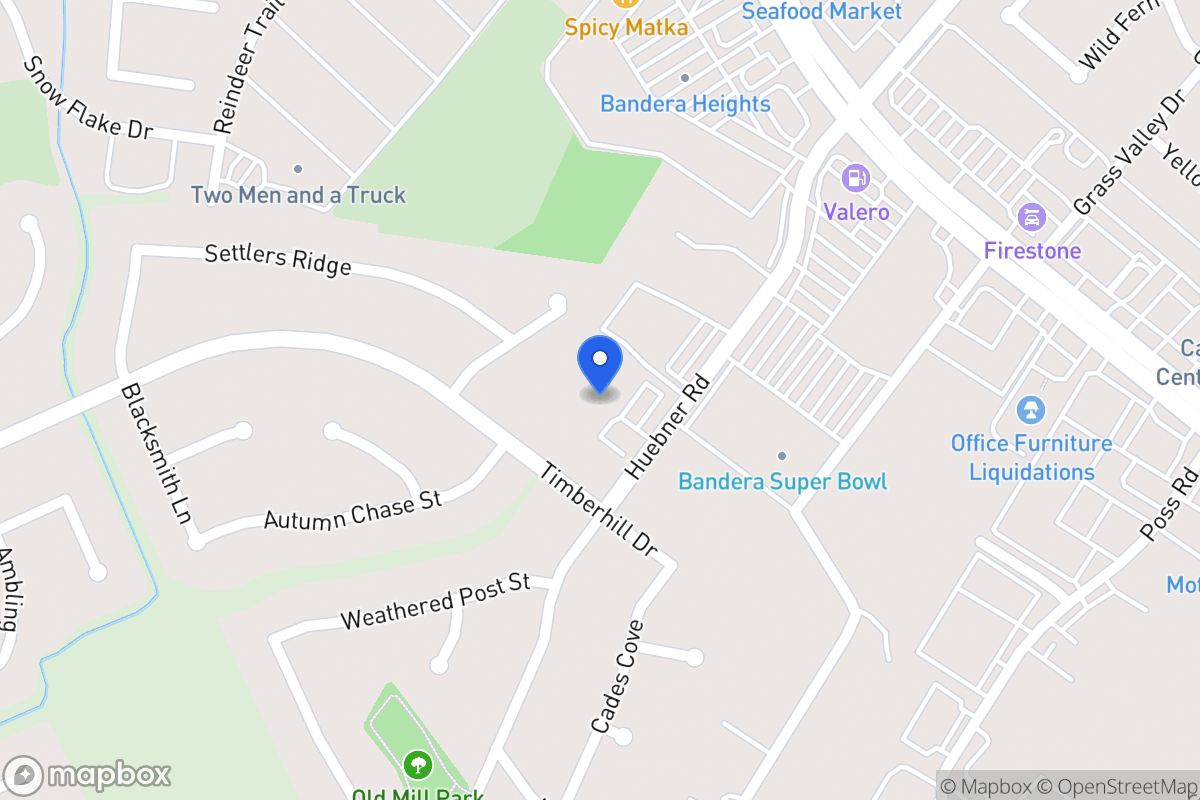 Map of 6701  Huebner Rd