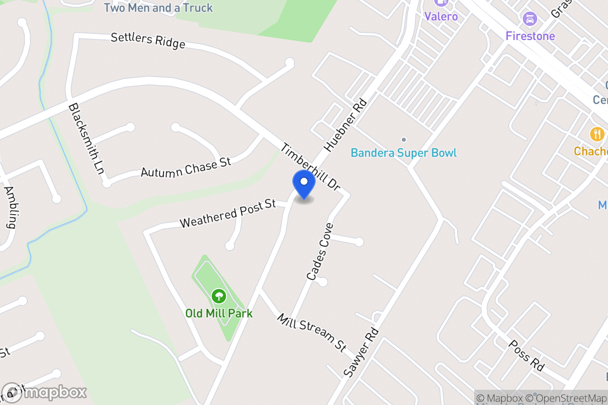 Map of 6634  Huebner Rd
