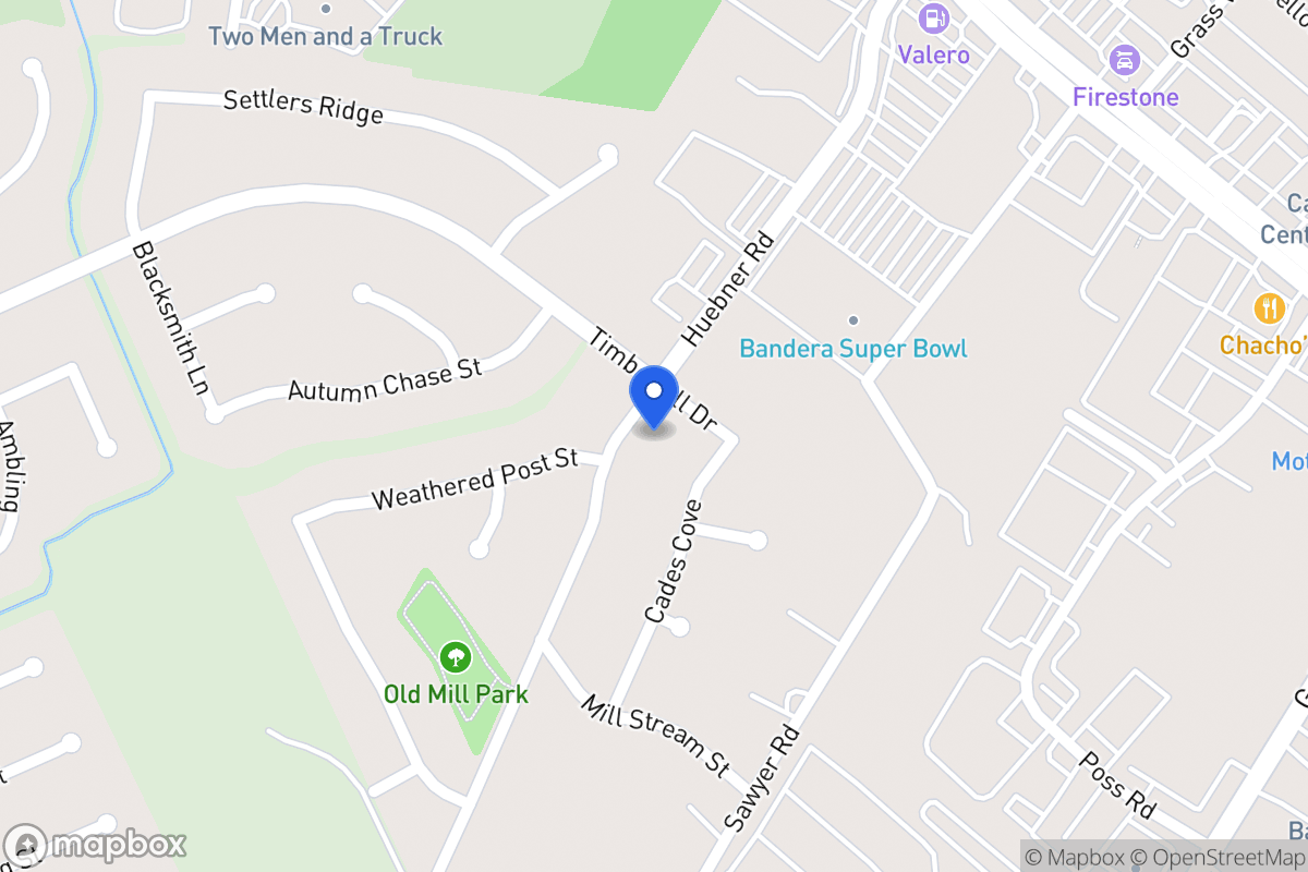 Map of 6638  Huebner Rd