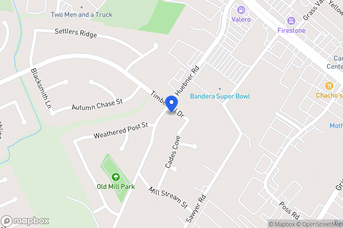 Map of 6642  Huebner Rd