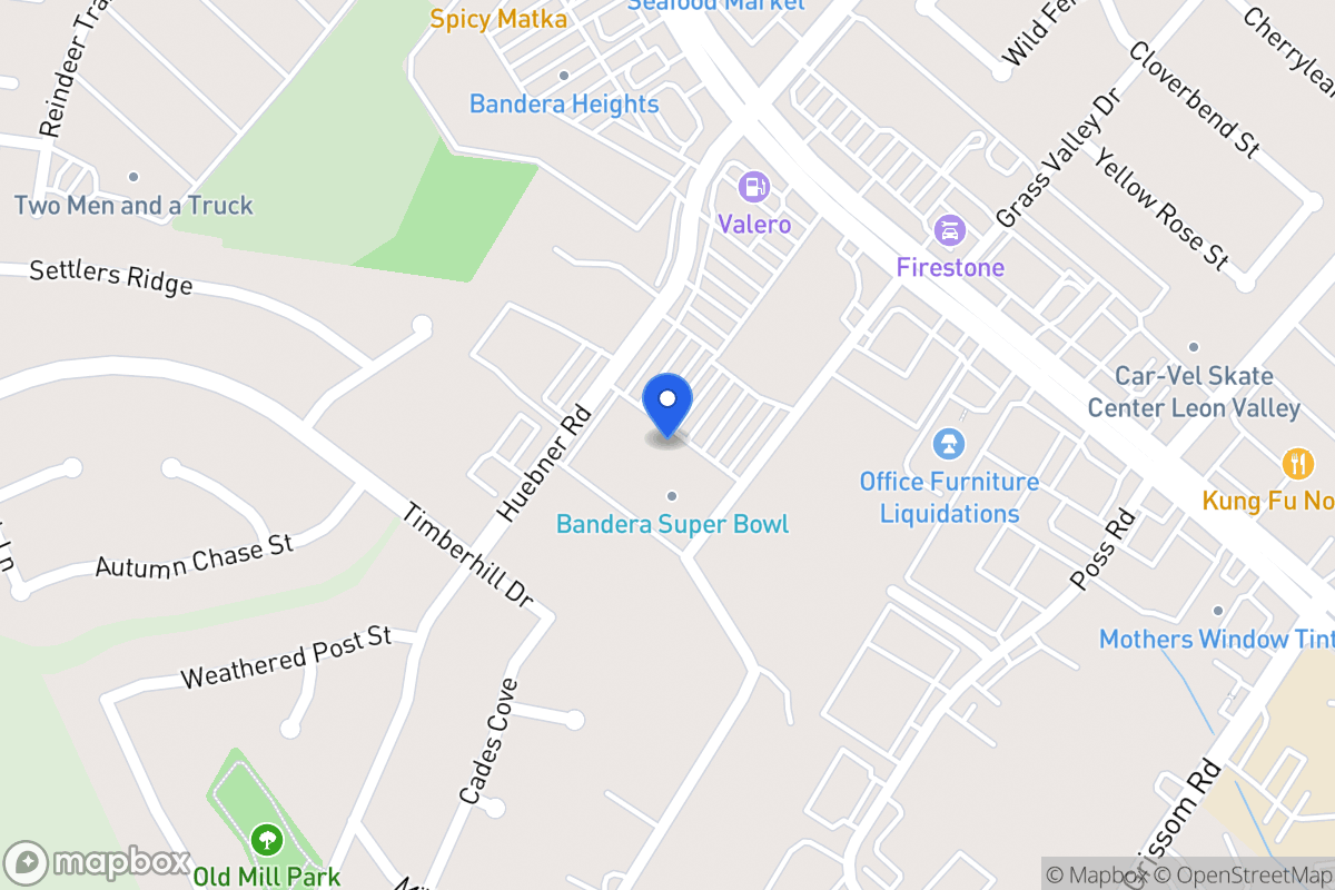 Map of 6700  Huebner Rd