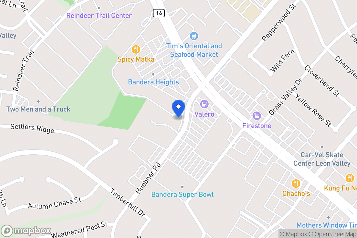 Map of 6960  Bandera Rd