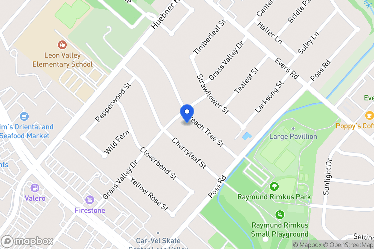 Map of 6634  Peach Tree St